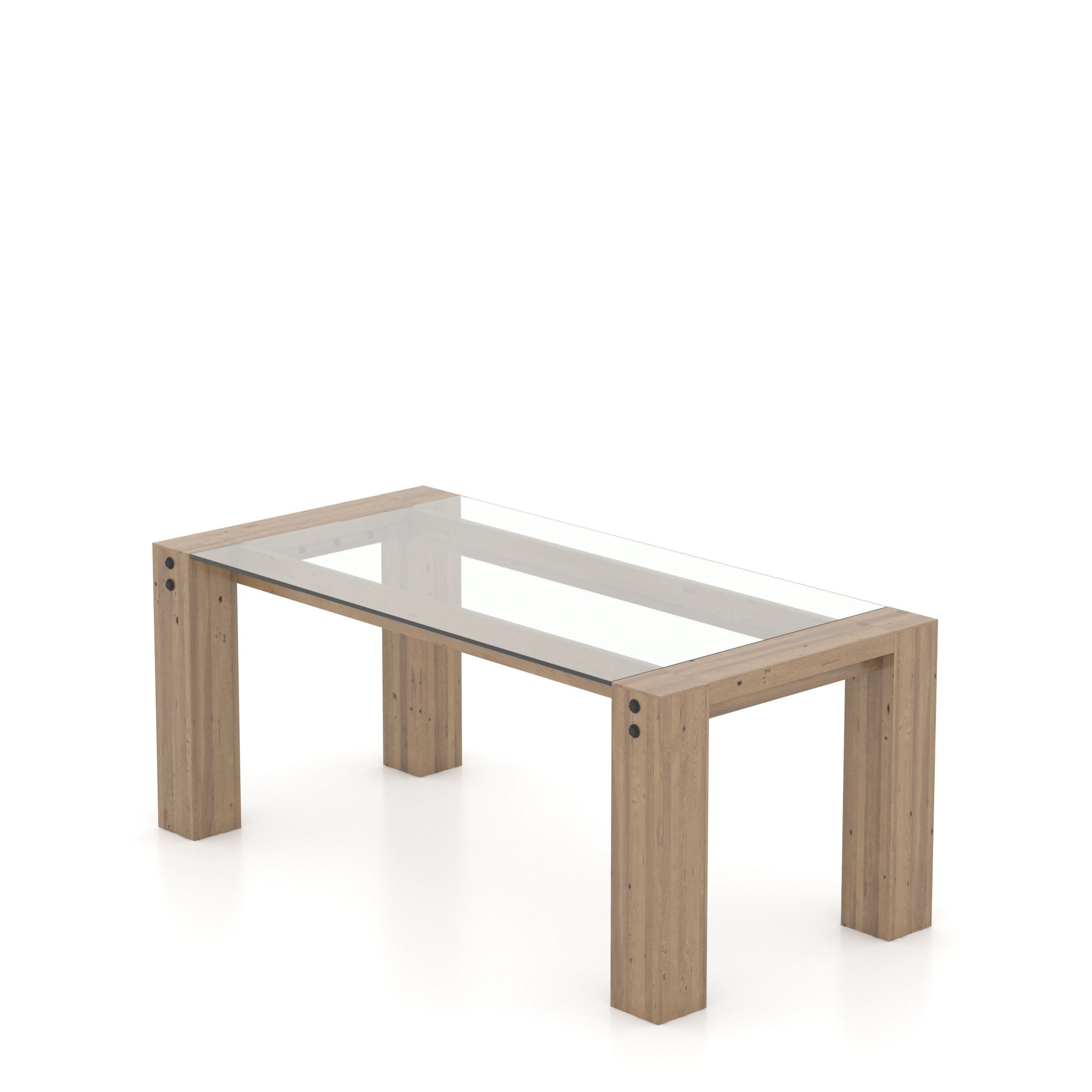 Rectangular Glass Table - Legs LN - Image 3