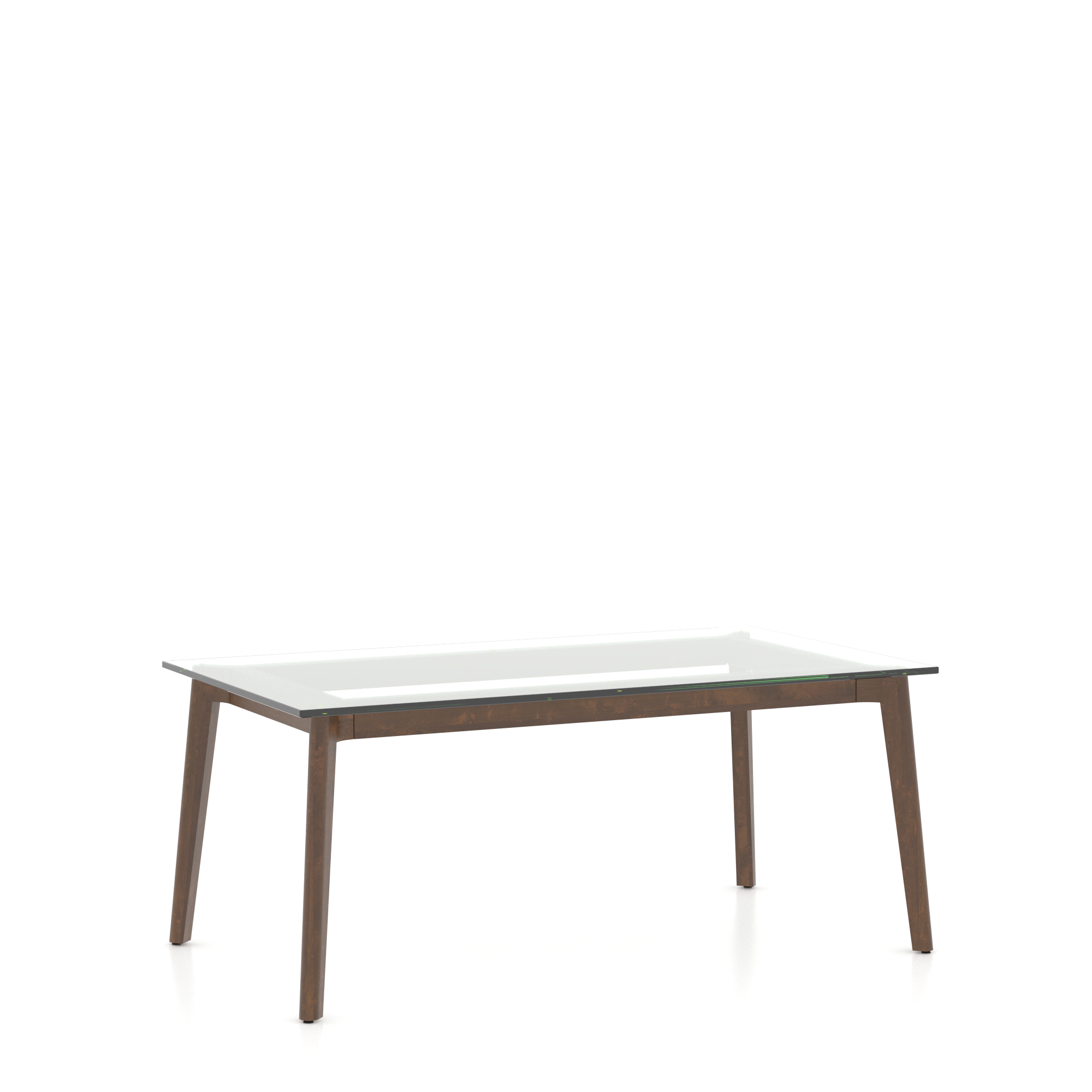 Table en verre rectangulaire - Pattes GR
