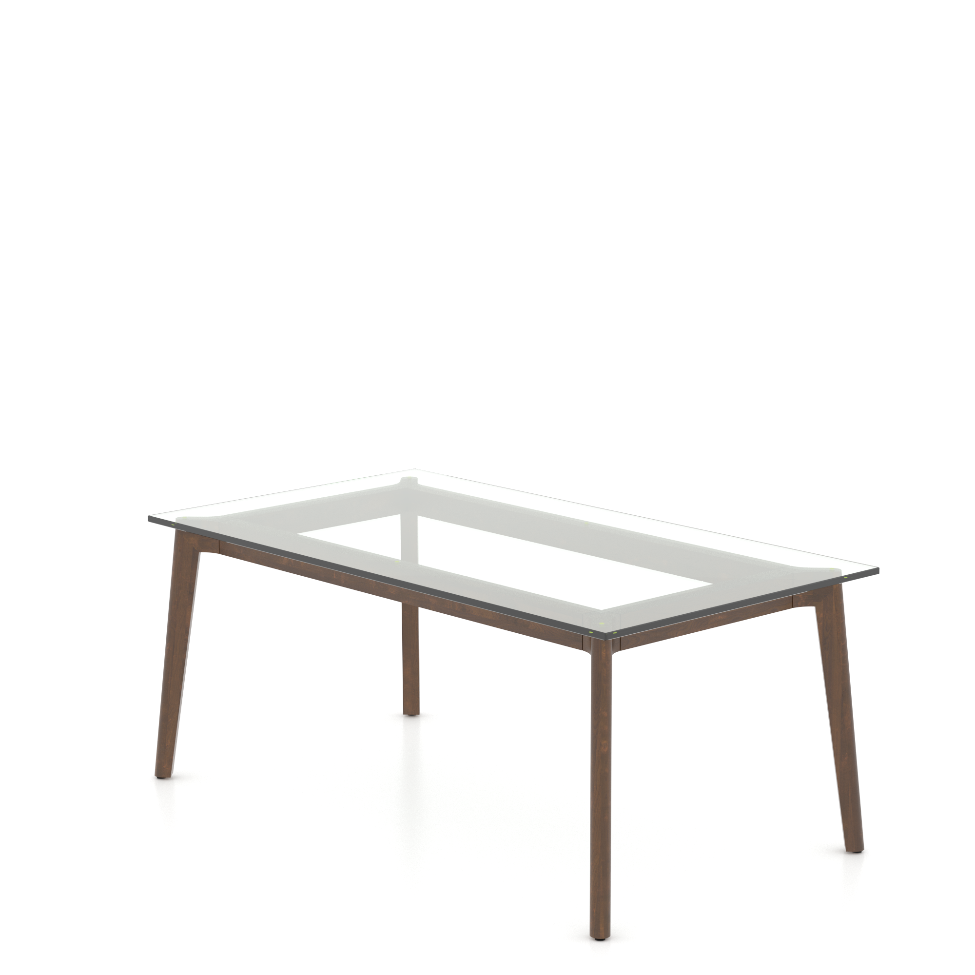 Table en verre rectangulaire - Pattes GR – Image 3