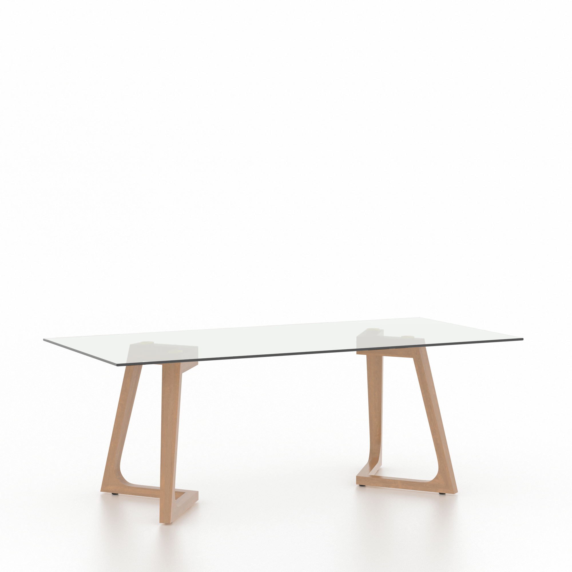 Table rectangulaire en verre - Base MN