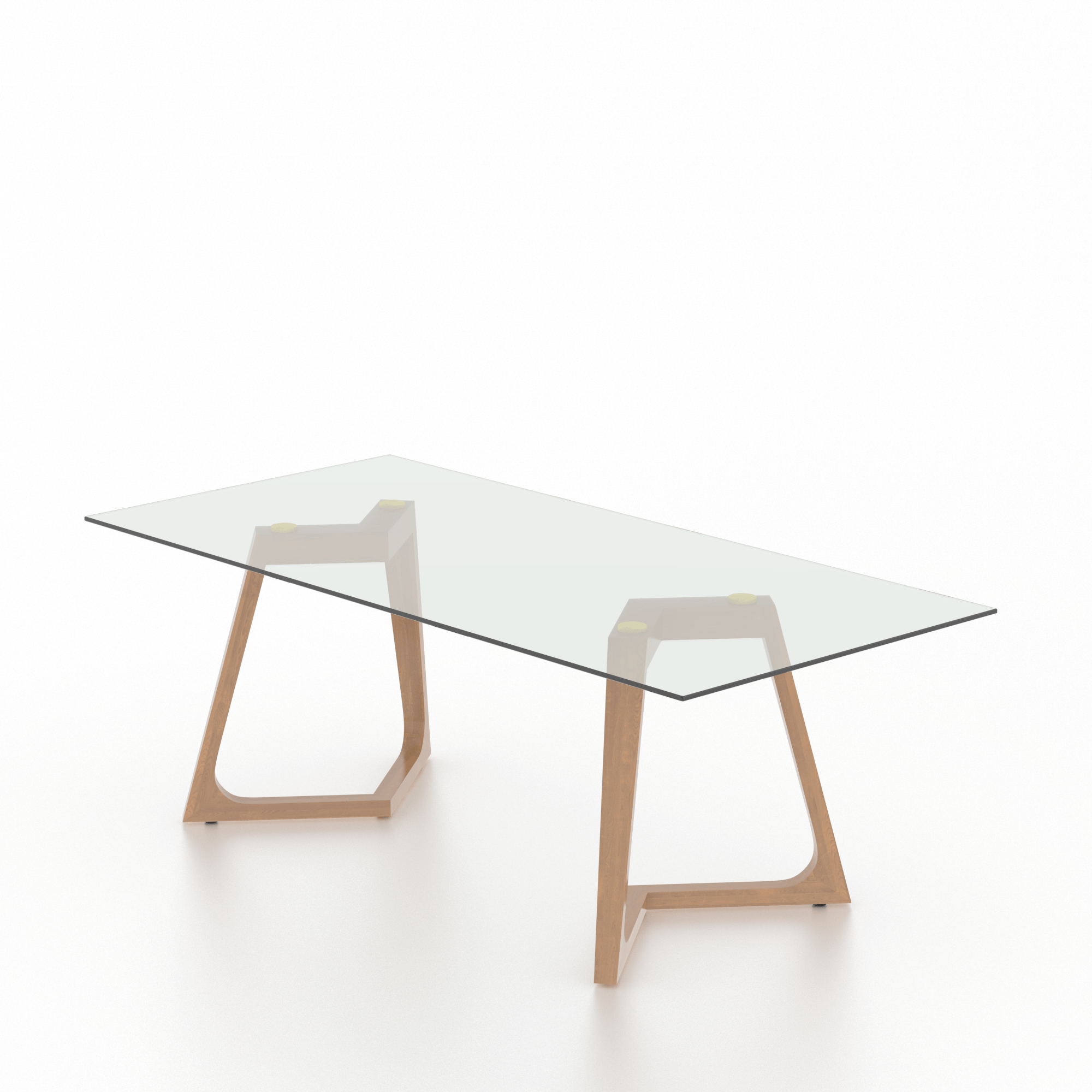 Table rectangulaire en verre - Base MN – Image 3