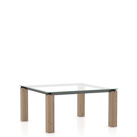 Square Glass Table - Legs LE