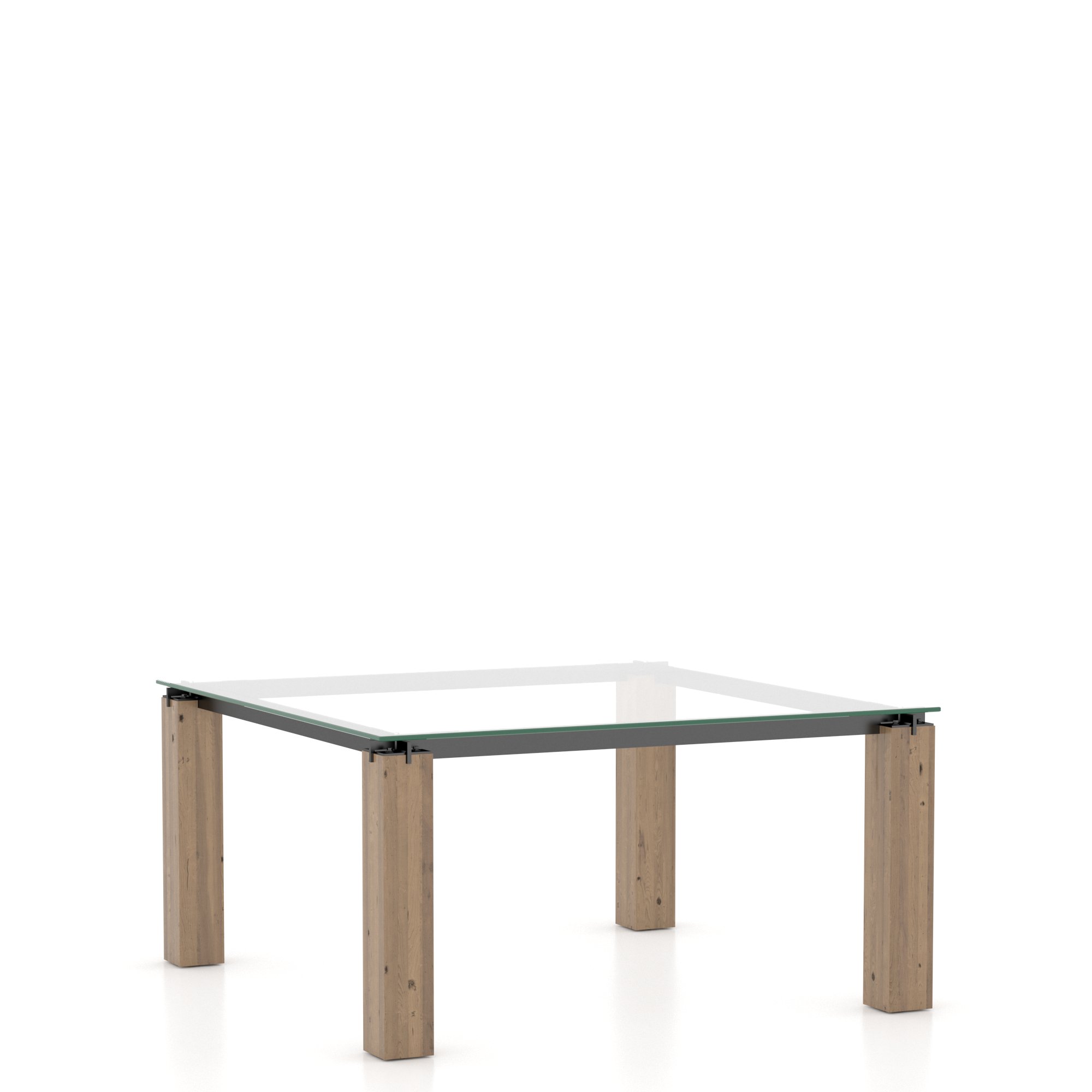Square Glass Table - Legs LE