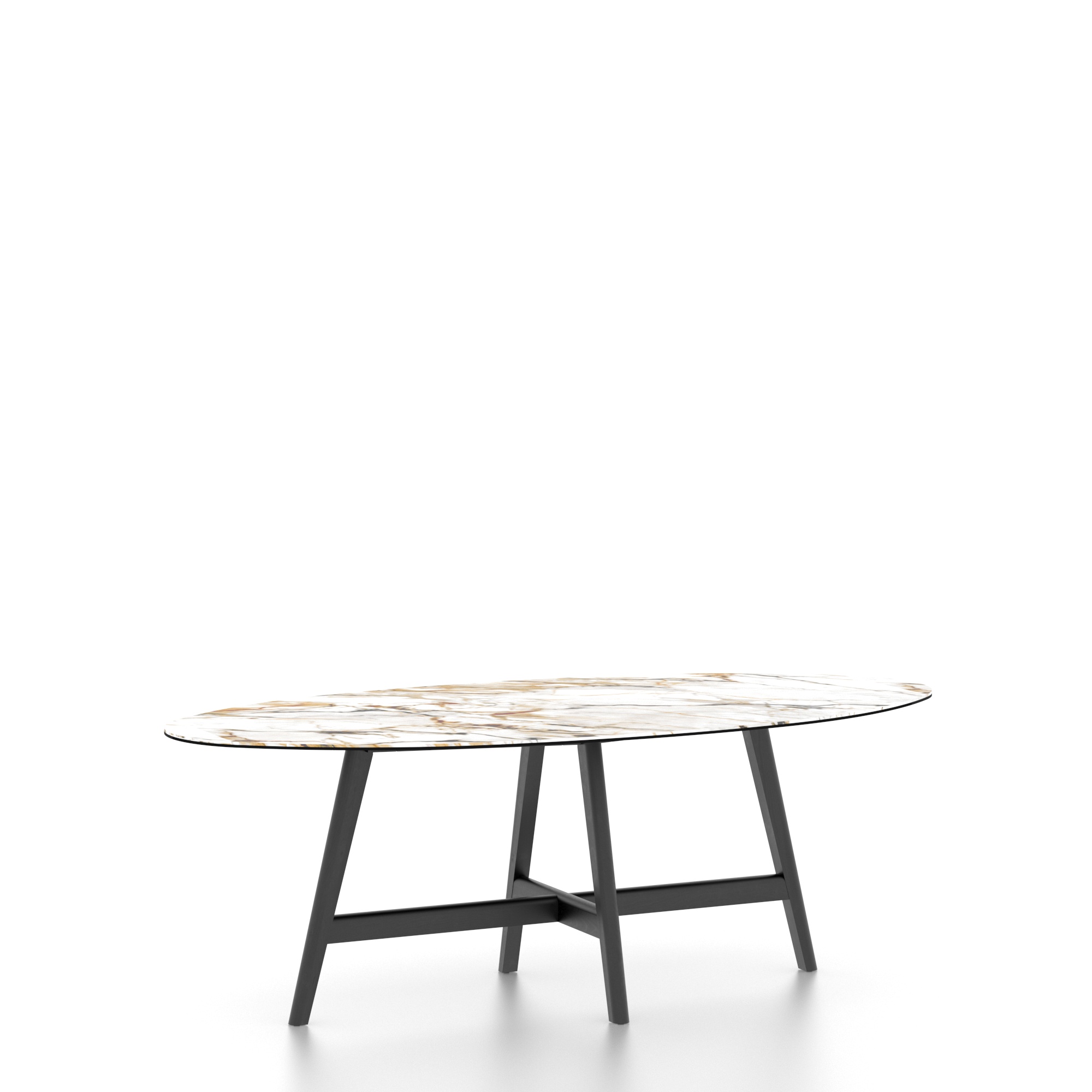 Table ovale en porcelaine - Base DV