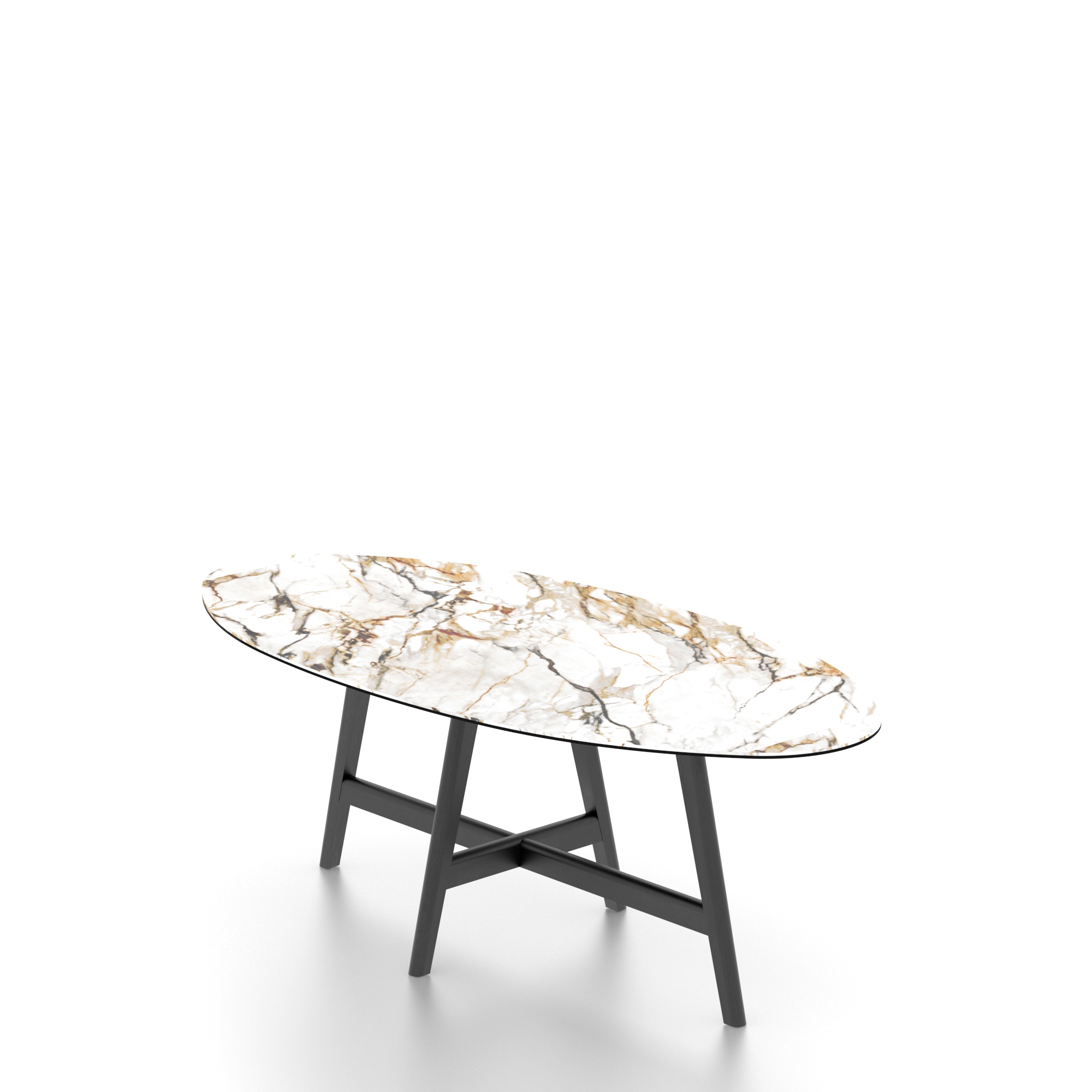 Table ovale en porcelaine - Base DV – Image 3